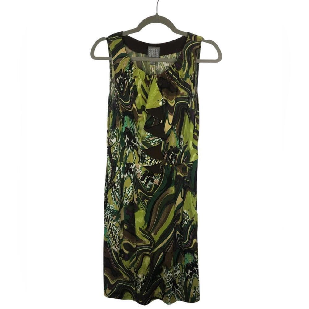 Rabbit, Rabbit, Rabbit Designs Sleeveless Dress Scoop Neckline Front Pockets